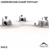 Tabletop Terrain Terrain Rails / 32mm Underground Dwarf Pathway