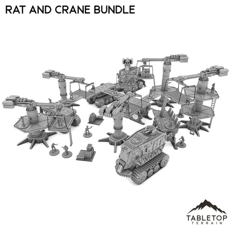 Tabletop Terrain Terrain Rat and Crane Bundle Set