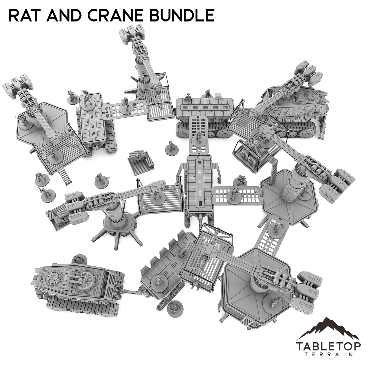 Tabletop Terrain Terrain Rat and Crane Bundle Set