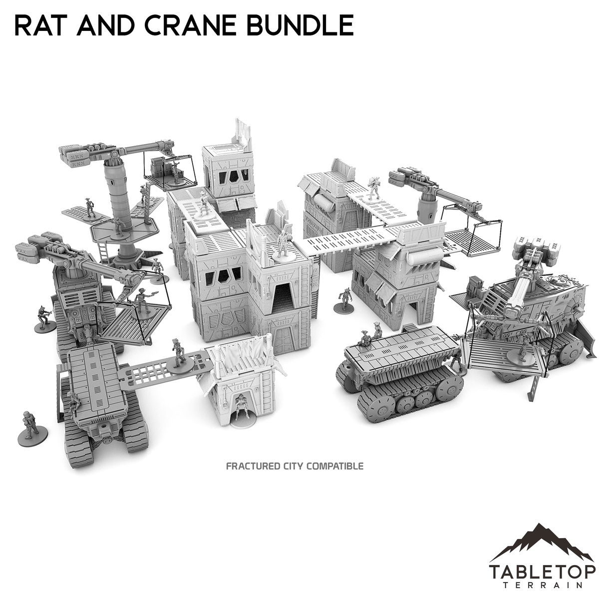 Tabletop Terrain Terrain Rat and Crane Bundle Set