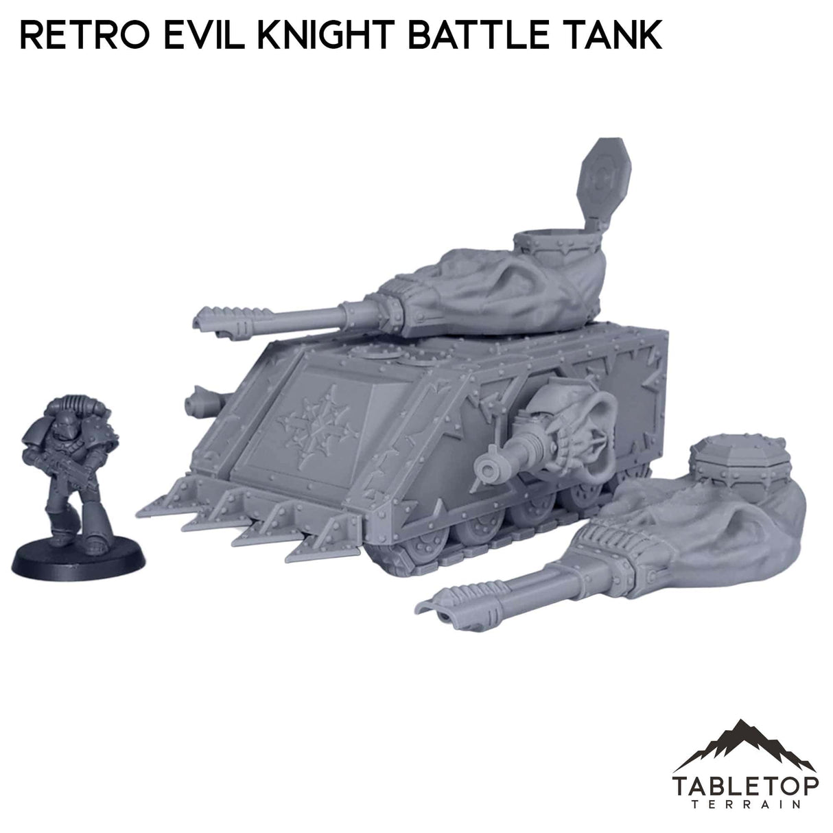 Tabletop Terrain Terrain Retro Evil Knight Battle Tank