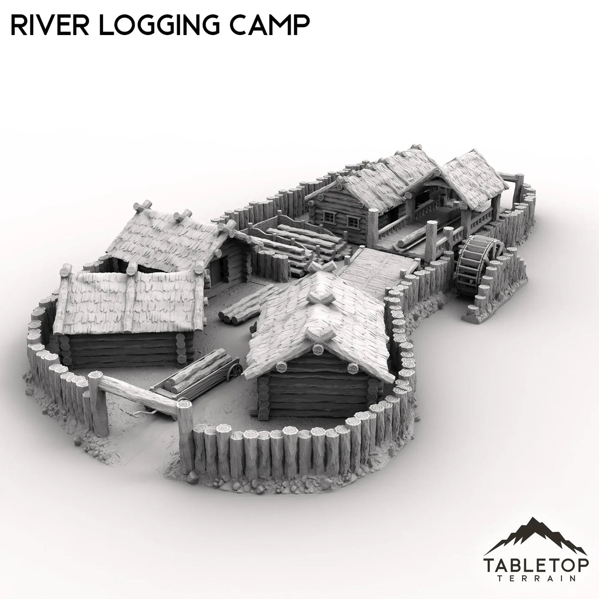 Tabletop Terrain Terrain River Logging Camp