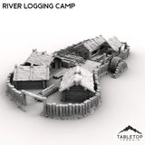 Tabletop Terrain Terrain River Logging Camp