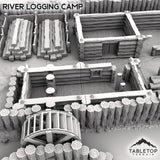 Tabletop Terrain Terrain River Logging Camp