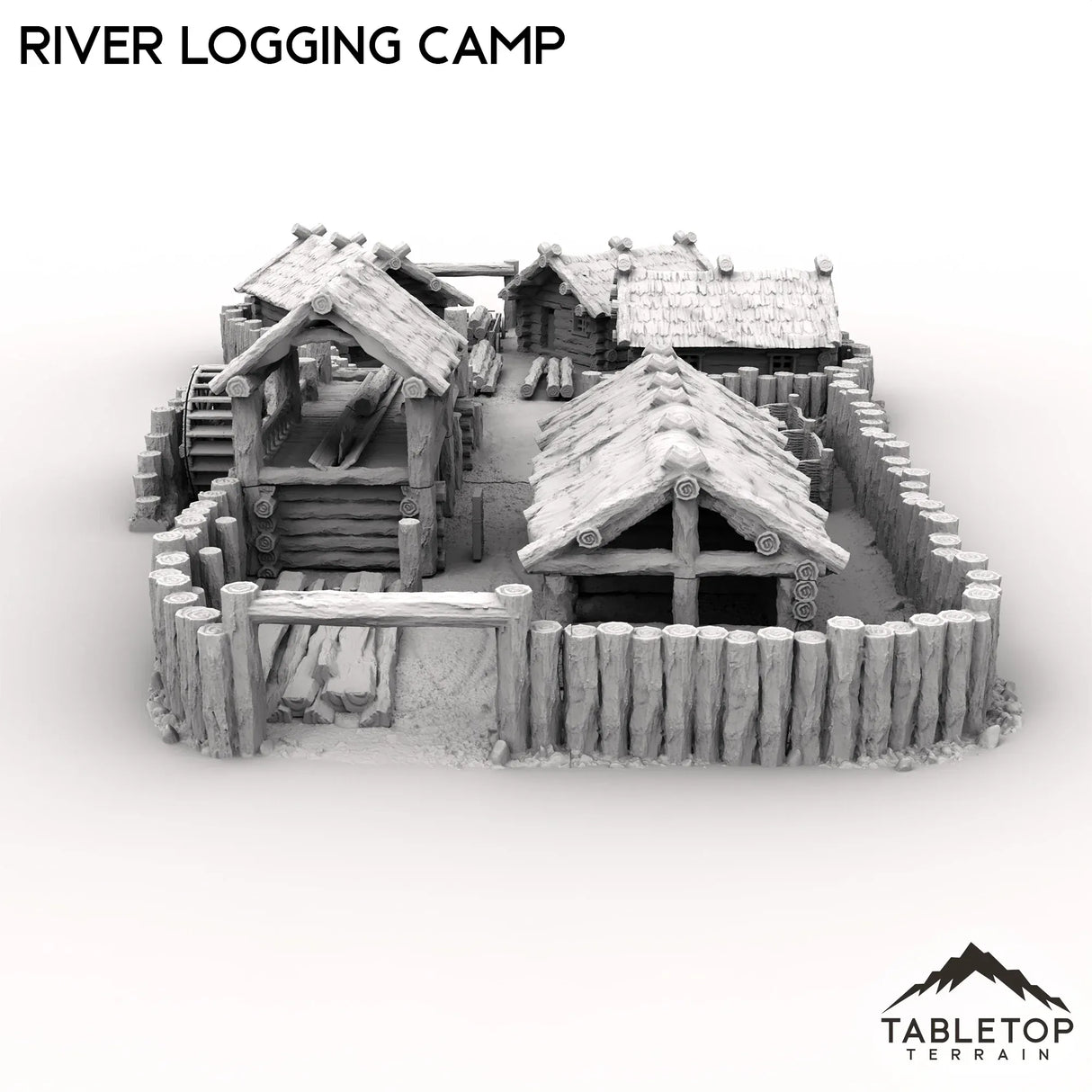 Tabletop Terrain Terrain River Logging Camp