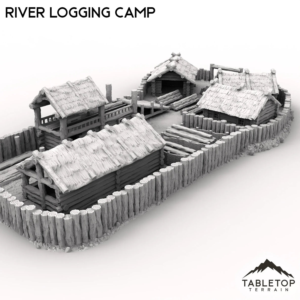 Tabletop Terrain Terrain River Logging Camp