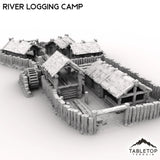 Tabletop Terrain Terrain River Logging Camp