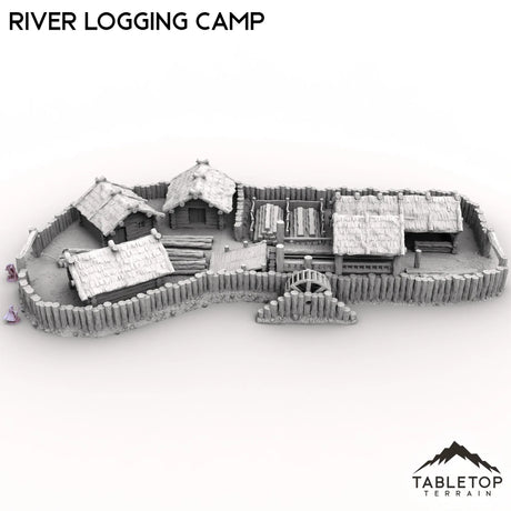 Tabletop Terrain Terrain River Logging Camp