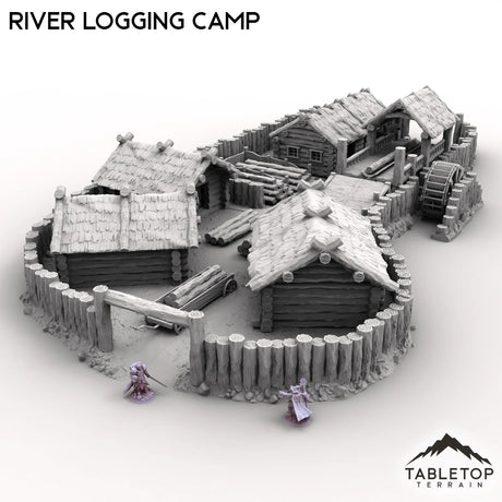 Tabletop Terrain Terrain River Logging Camp