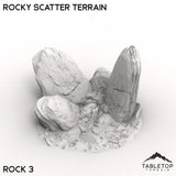 Tabletop Terrain Terrain Rock 3 / 32mm Rocky Scatter Terrain