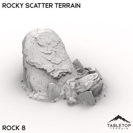 Tabletop Terrain Terrain Rock 8 / 32mm Rocky Scatter Terrain