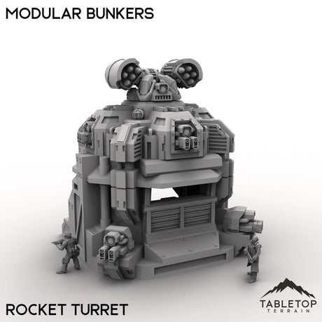 Tabletop Terrain Terrain Rocket Turret Modular Bunkers