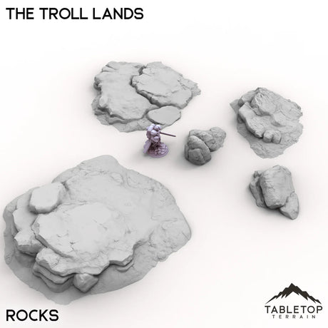 Tabletop Terrain Terrain Rocks / 32mm The Troll Lands