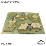 Tabletop Terrain Terrain Rolling Hills #1 Compatible Map Hill Sets - Atlean Steppes