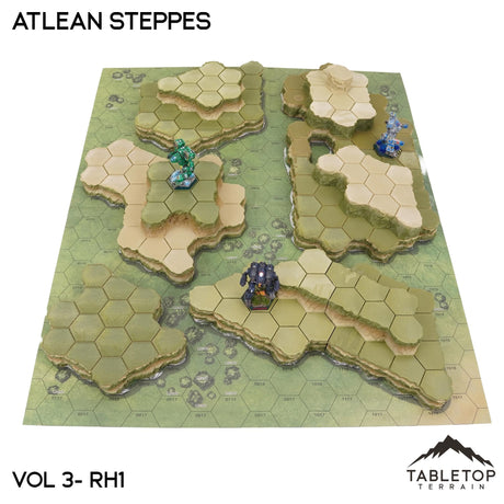 Tabletop Terrain Terrain Rolling Hills #1 Compatible Map Hill Sets - Atlean Steppes