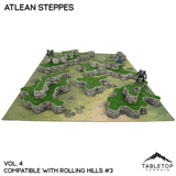 Tabletop Terrain Terrain Rolling Hills #3 Compatible Map Hill Sets - Atlean Steppes