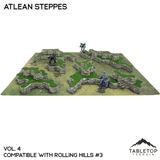 Tabletop Terrain Terrain Rolling Hills #3 Compatible Map Hill Sets - Atlean Steppes