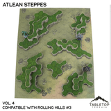 Tabletop Terrain Terrain Rolling Hills #3 Compatible Map Hill Sets - Atlean Steppes