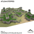 Tabletop Terrain Terrain Rolling Hills #3 Compatible Map Hill Sets - Atlean Steppes