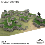 Tabletop Terrain Terrain Rolling Hills #3 Compatible Map Hill Sets - Atlean Steppes