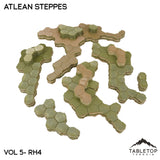 Tabletop Terrain Terrain Rolling Hills #4 Compatible Map Hill Sets - Atlean Steppes
