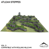 Tabletop Terrain Terrain Rolling Hills #4 Compatible Map Hill Sets - Atlean Steppes