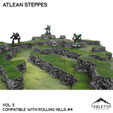 Tabletop Terrain Terrain Rolling Hills #4 Compatible Map Hill Sets - Atlean Steppes