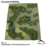 Tabletop Terrain Terrain Rolling Hills #4 Compatible Map Hill Sets - Atlean Steppes