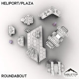 Tabletop Terrain Terrain Roundabout HEXTECH Heliport/Plaza - City Map Pack