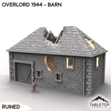 Tabletop Terrain Terrain Ruined / 32mm Overlord 1944 - Barn