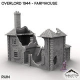 Tabletop Terrain Terrain Ruined / 32mm Overlord 1944 - Farmhouse