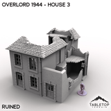 Tabletop Terrain Terrain Ruined / 32mm Overlord 1944 - House 3