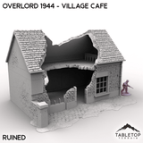 Tabletop Terrain Terrain Ruined / 32mm Overlord 1944 - Village Cafe