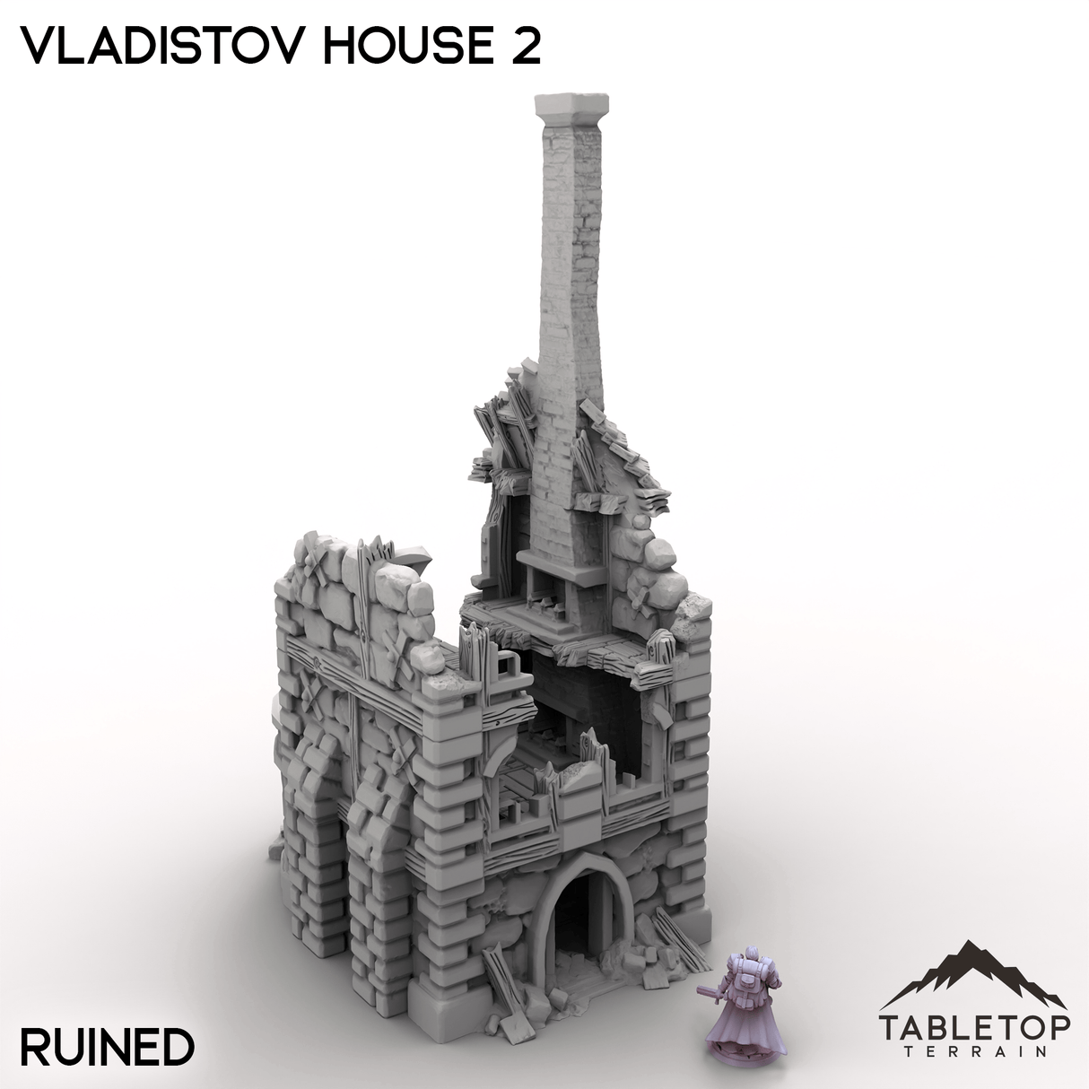 Tabletop Terrain Terrain Ruined / 32mm Vladistov House 2
