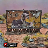 Tabletop Terrain Terrain Ruined Billboards and Signs - Apocalyptic Terrain