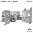 Tabletop Terrain Terrain Ruined Castle Walls - Demon Gate