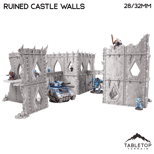 Tabletop Terrain Terrain Ruined Castle Walls - Demon Gate