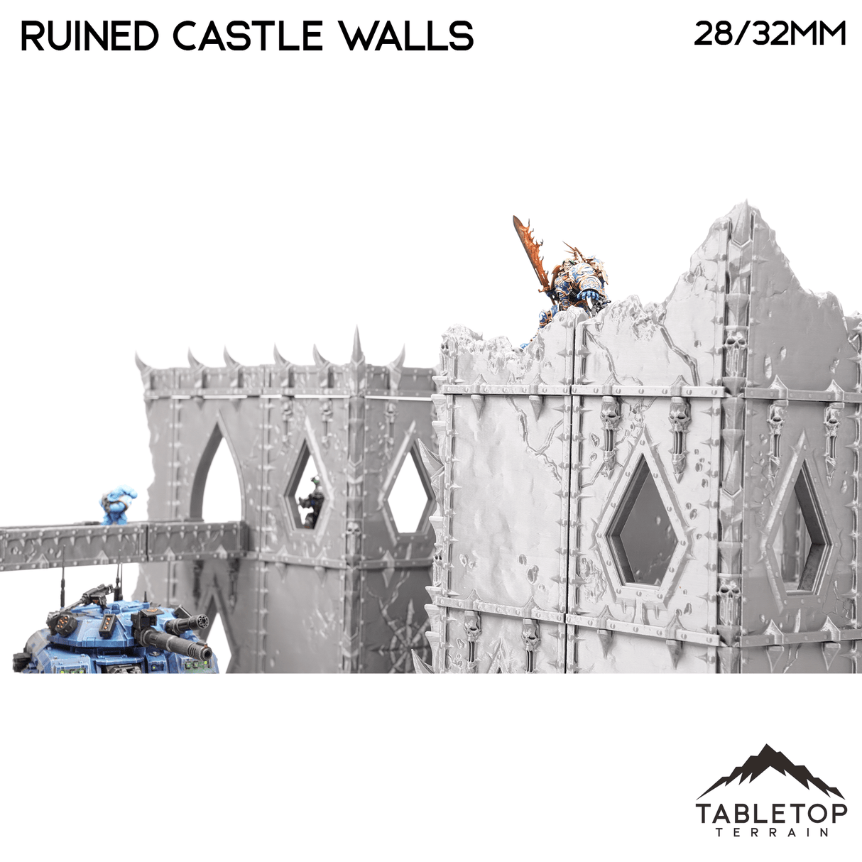 Tabletop Terrain Terrain Ruined Castle Walls - Demon Gate