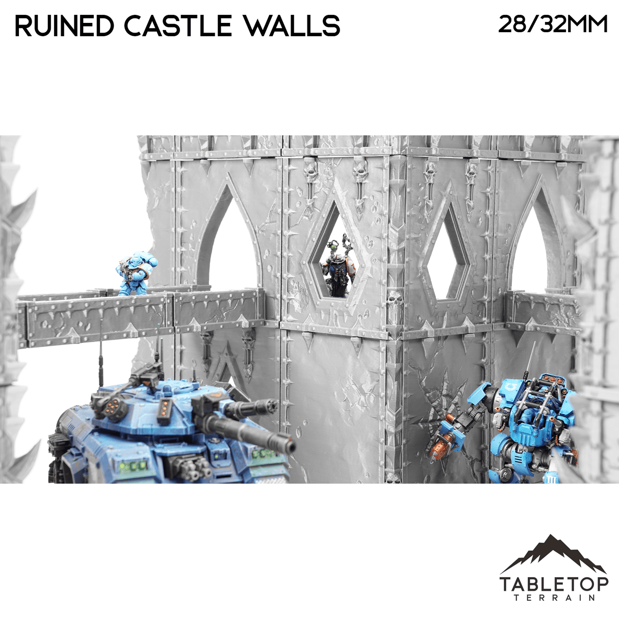 Tabletop Terrain Terrain Ruined Castle Walls - Demon Gate