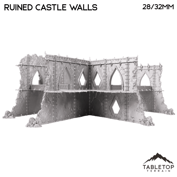 Tabletop Terrain Terrain Ruined Castle Walls - Demon Gate