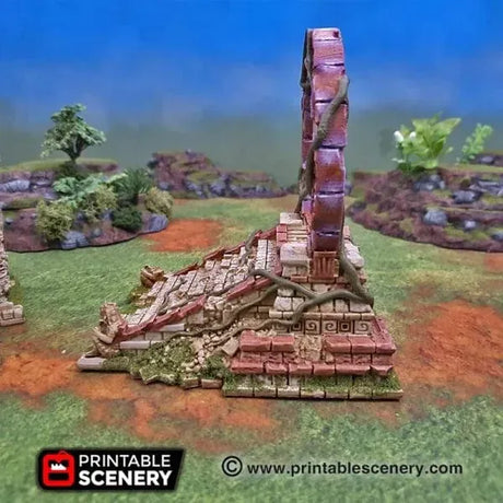 Tabletop Terrain Terrain Ruined Cosmic Gate 20mm Cosmic Gate - Fantasy Terrain