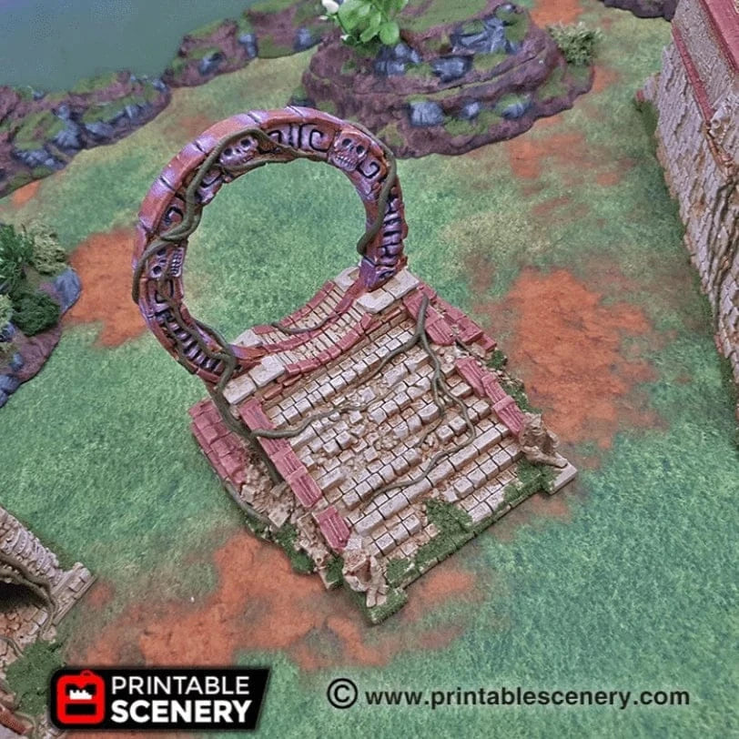 Tabletop Terrain Terrain Ruined Cosmic Gate 28mm Cosmic Gate - Fantasy Terrain