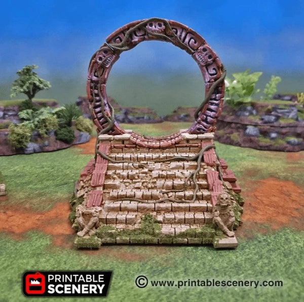 Tabletop Terrain Terrain Ruined Cosmic Gate 32mm Cosmic Gate - Fantasy Terrain