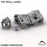 Tabletop Terrain Terrain Ruined Farmhouse / 32mm The Troll Lands