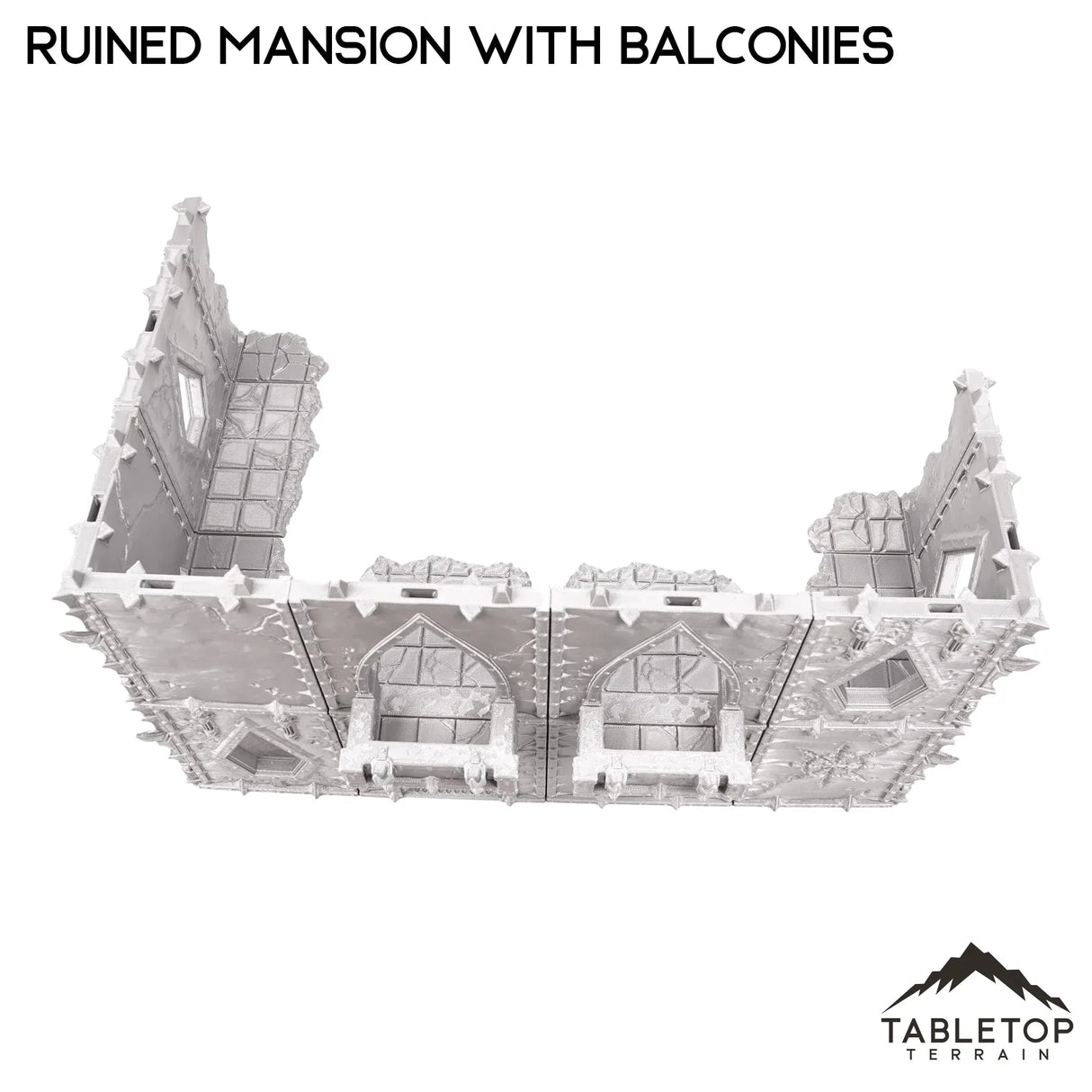 Tabletop Terrain Terrain Ruined Mansion with Balconies - Demon Gate