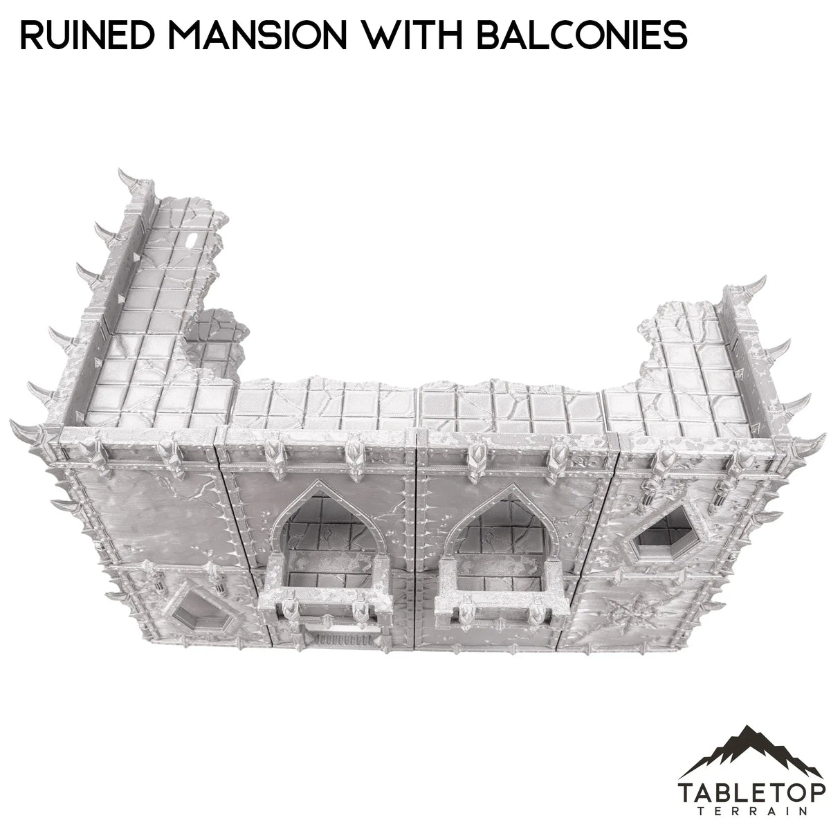 Tabletop Terrain Terrain Ruined Mansion with Balconies - Demon Gate
