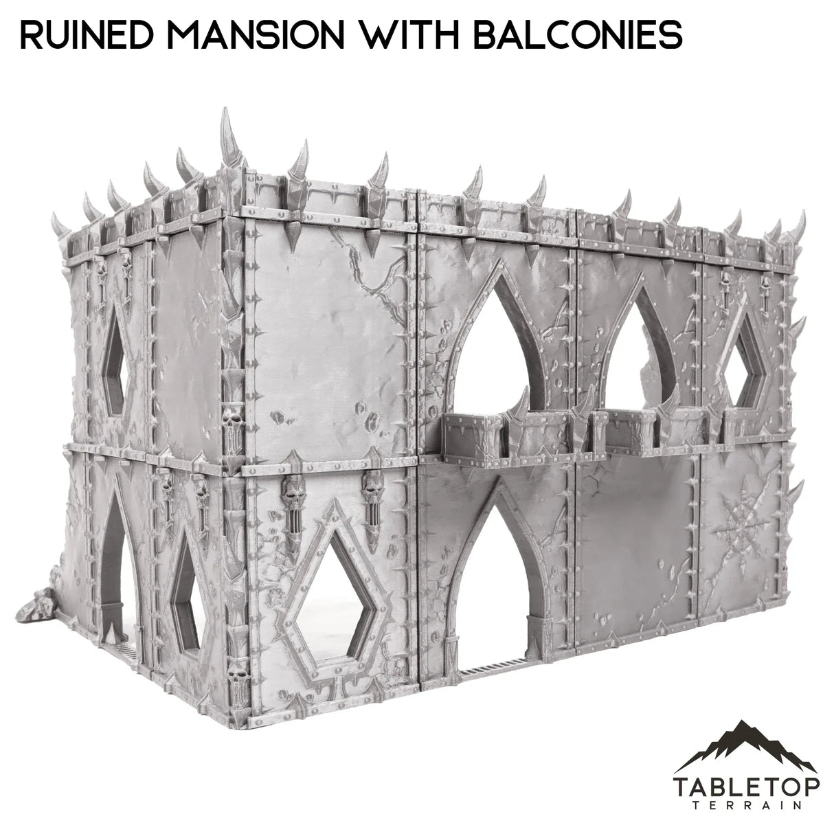 Tabletop Terrain Terrain Ruined Mansion with Balconies - Demon Gate