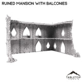 Tabletop Terrain Terrain Ruined Mansion with Balconies - Demon Gate