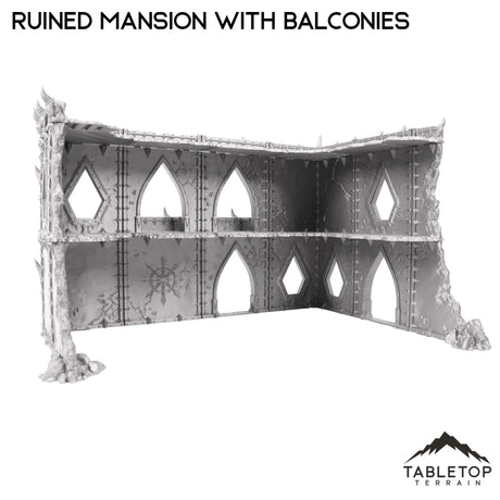 Tabletop Terrain Terrain Ruined Mansion with Balconies - Demon Gate