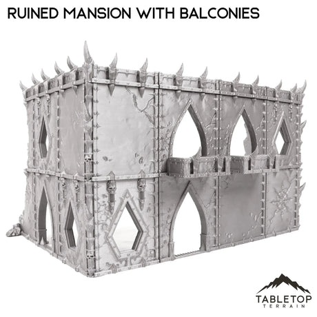 Tabletop Terrain Terrain Ruined Mansion with Balconies - Demon Gate